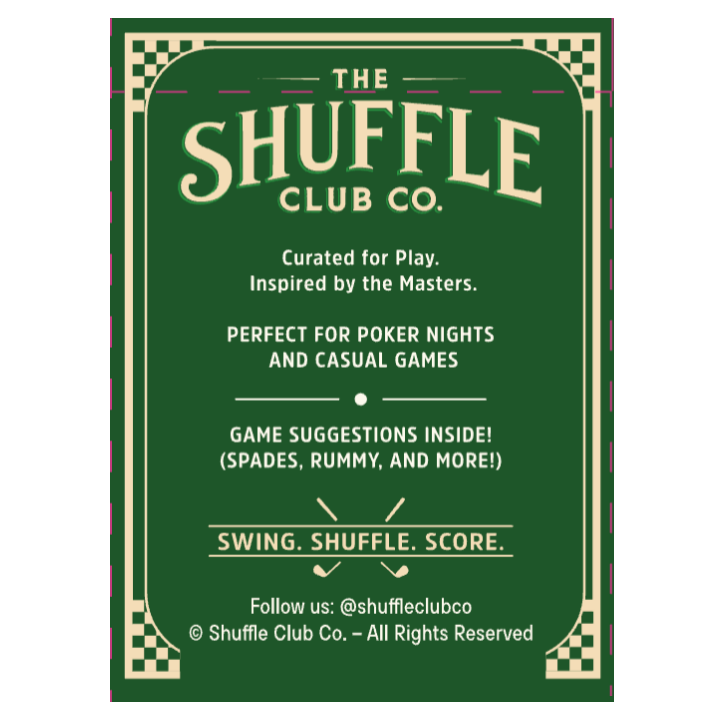Shuffle Club Co. – Golf Edition Playing Cards - Decor Addict, LLC