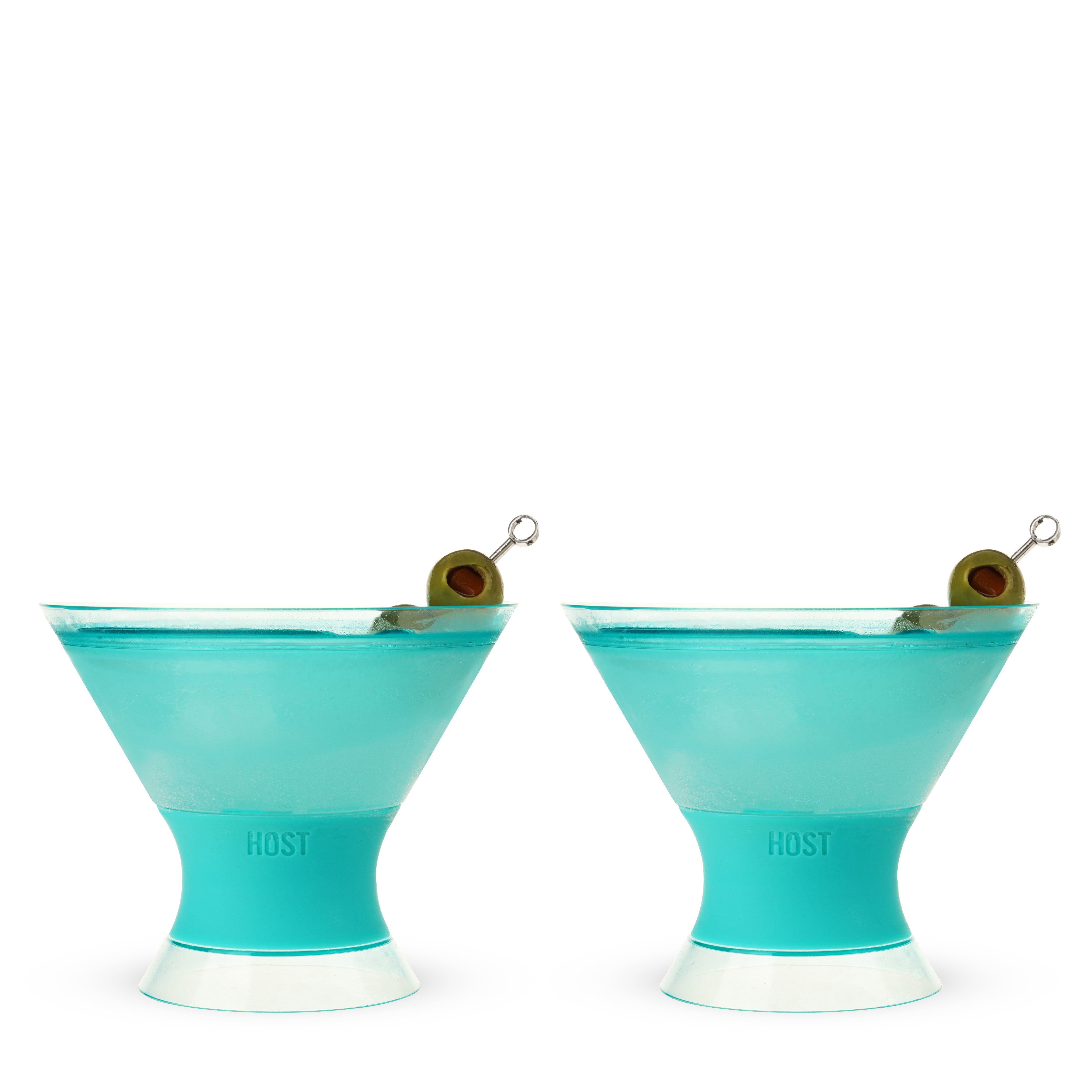 Martini FREEZE™ in Tinted Aqua, Set of 2 - Decor Addict, LLC