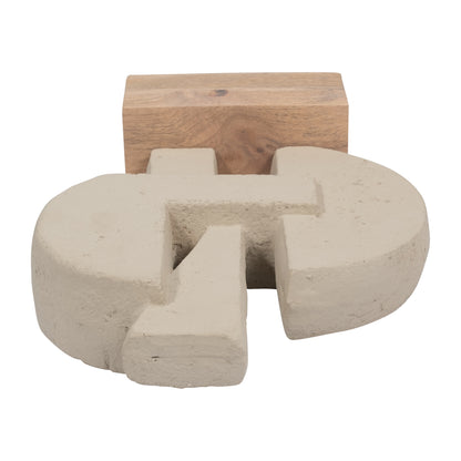 Ecomix, 13" Table Sculpture, Ivory - Decor Addict, LLC