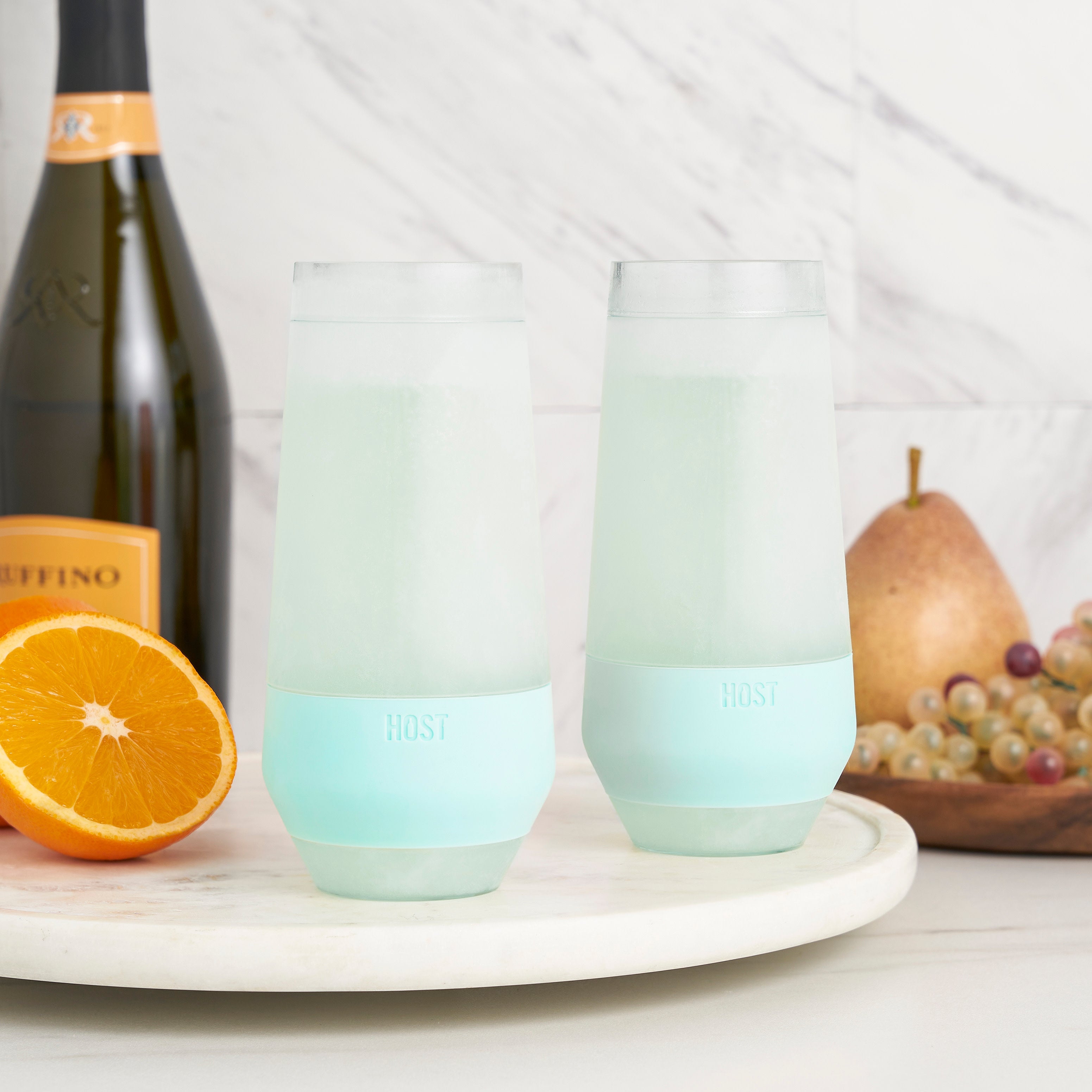 Champagne FREEZE™ in Seafoam Tint, Set of 2 - Decor Addict, LLC