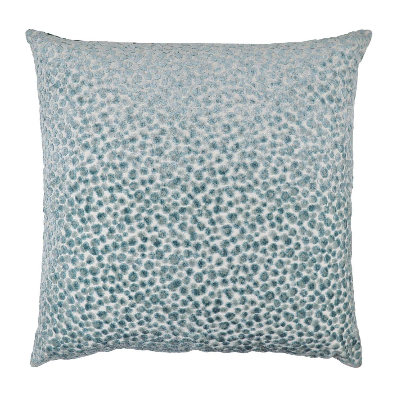 Pebbles: Teal / 22x22"