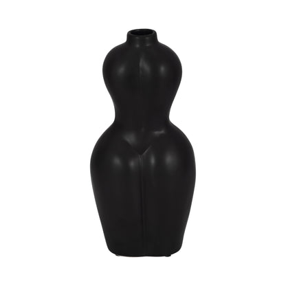 Dol, 12"h Torso Vase, Black - Decor Addict, LLC