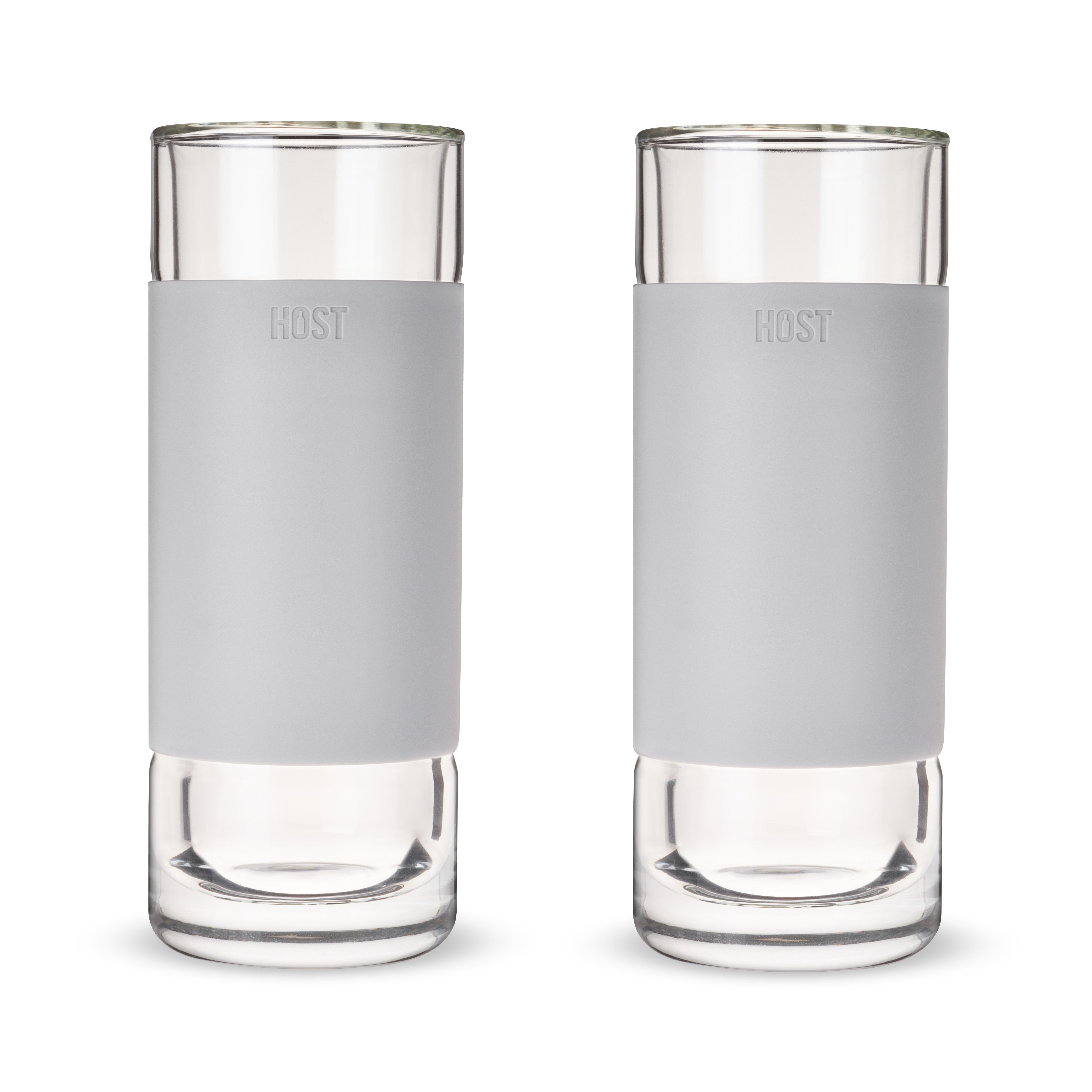 Glass Highball FREEZE™ in Gray, Set of 2 - Decor Addict, LLC