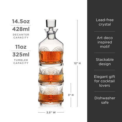 Beau Stacking Decanter Set - Decor Addict, LLC