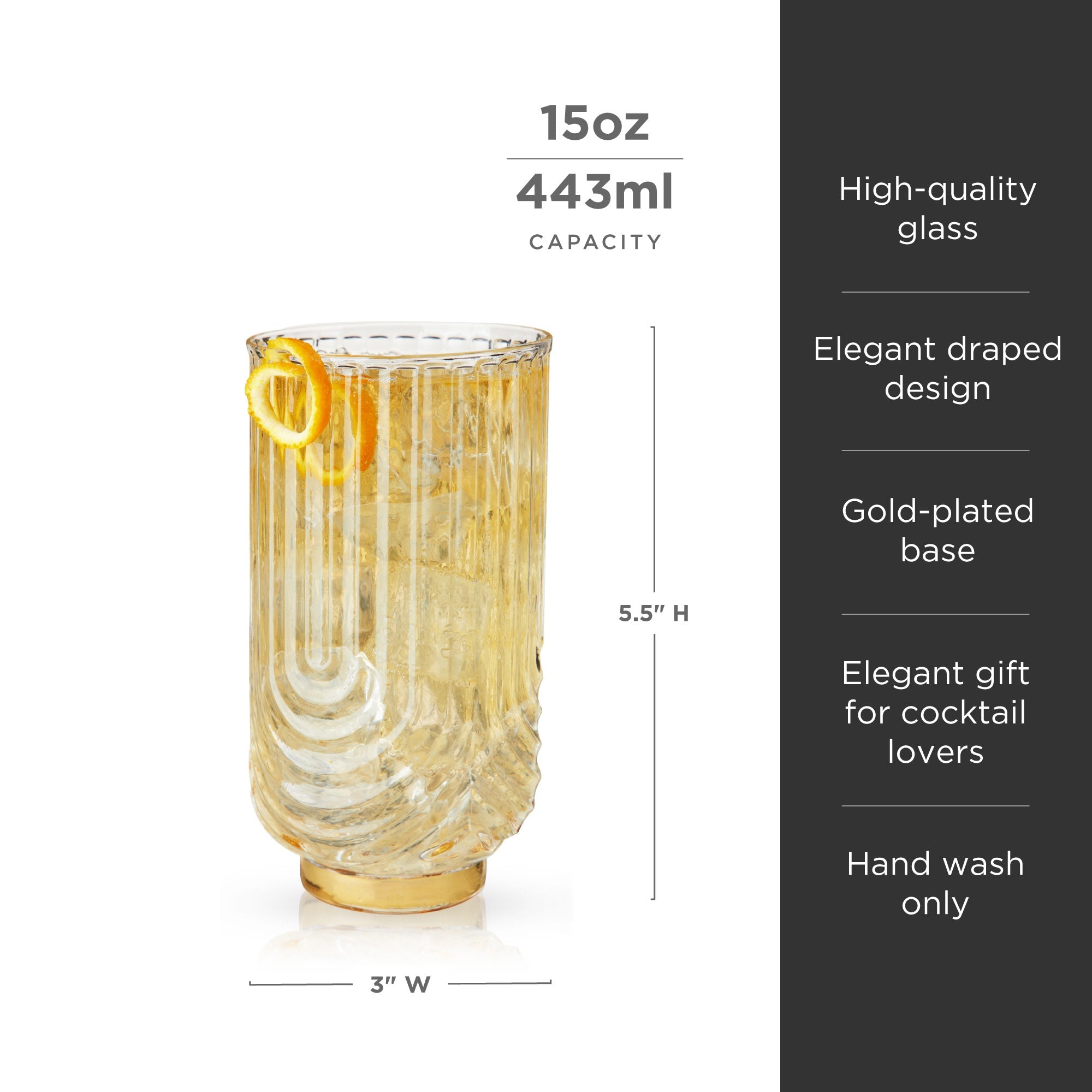Decor Addict Gatsby Highball Glasses - Thumbnail 5
