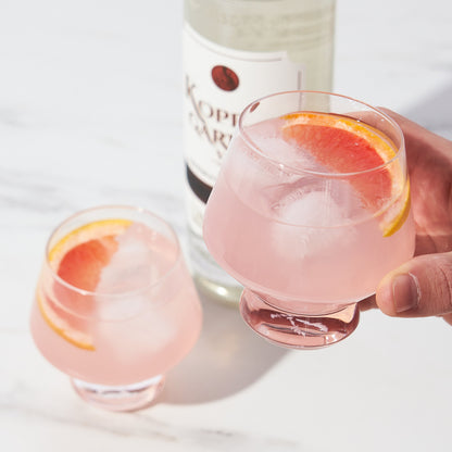 Raye Footed Crystal Punch Glasses Set of 2 - Decor Addict, LLC