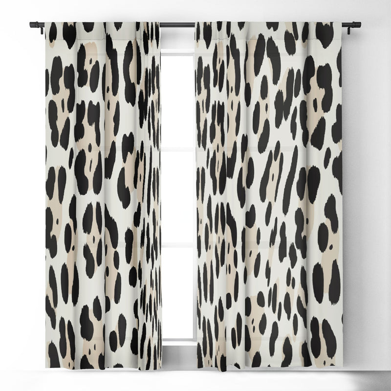 Snow Leopard Faux by Gabriela Simon Window Treatment