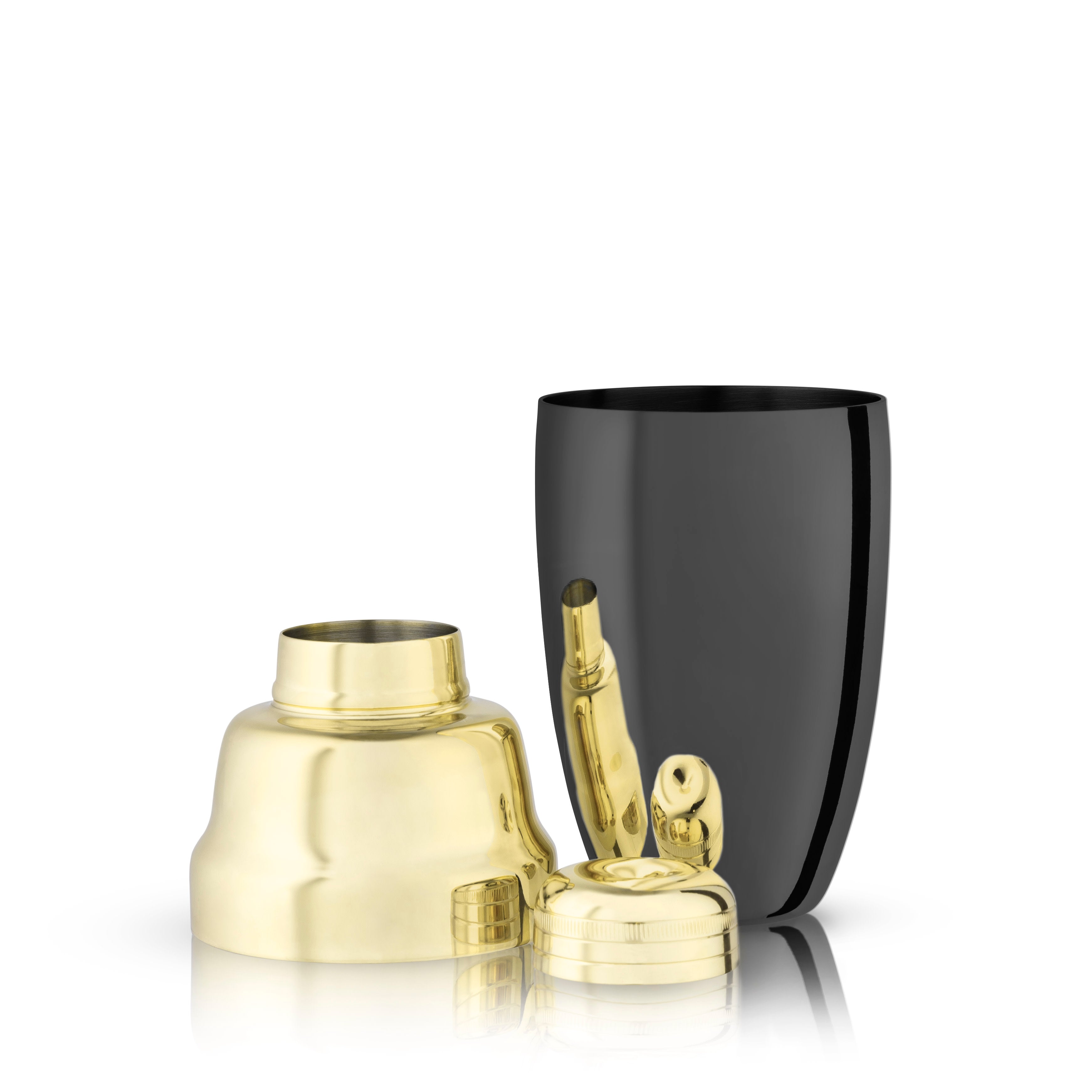 Heavyweight Cocktail Shaker in Black & Gold - Decor Addict, LLC