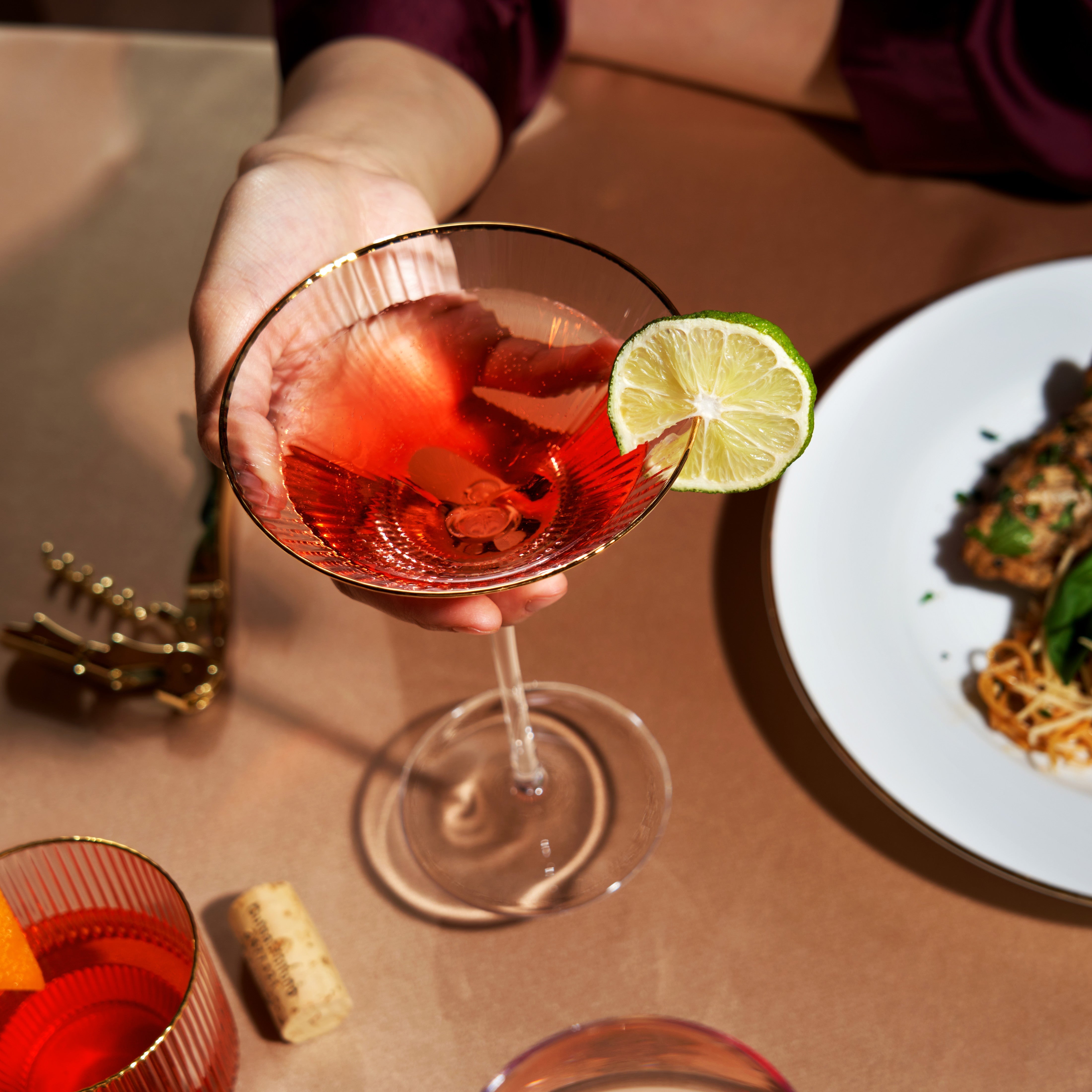 Meridian Crystal Martini Glasses - Thumbnail 5