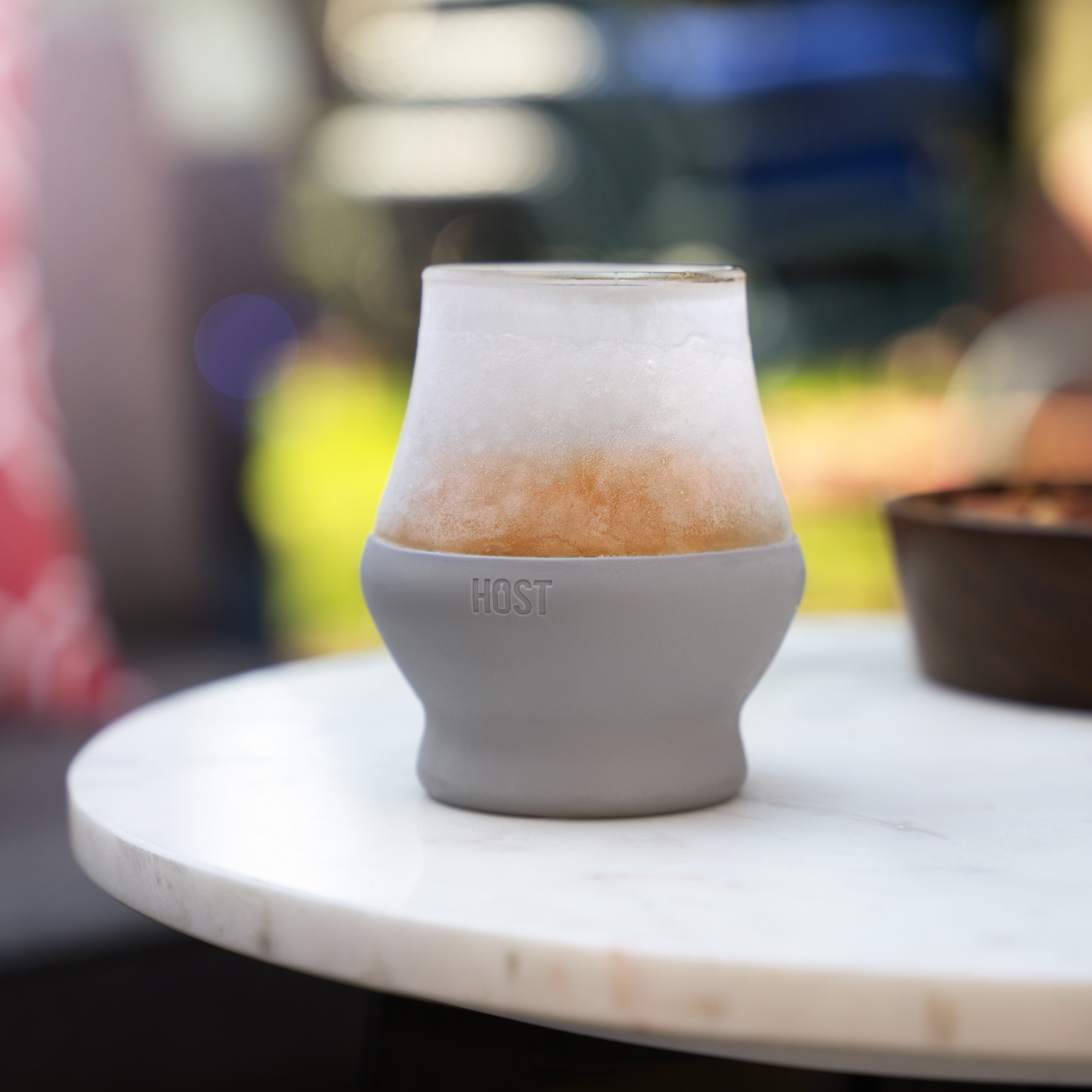 Glass Sipping FREEZE™ in Gray, Set of 2 - Decor Addict, LLC