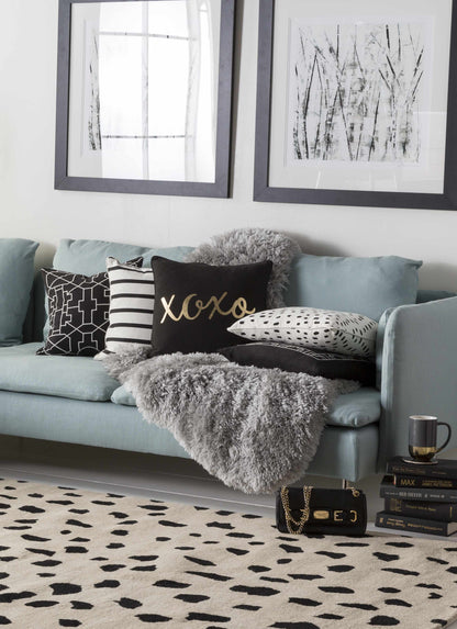 Guiseley Dalmatian Wool Area Rug - Decor Addict, LLC