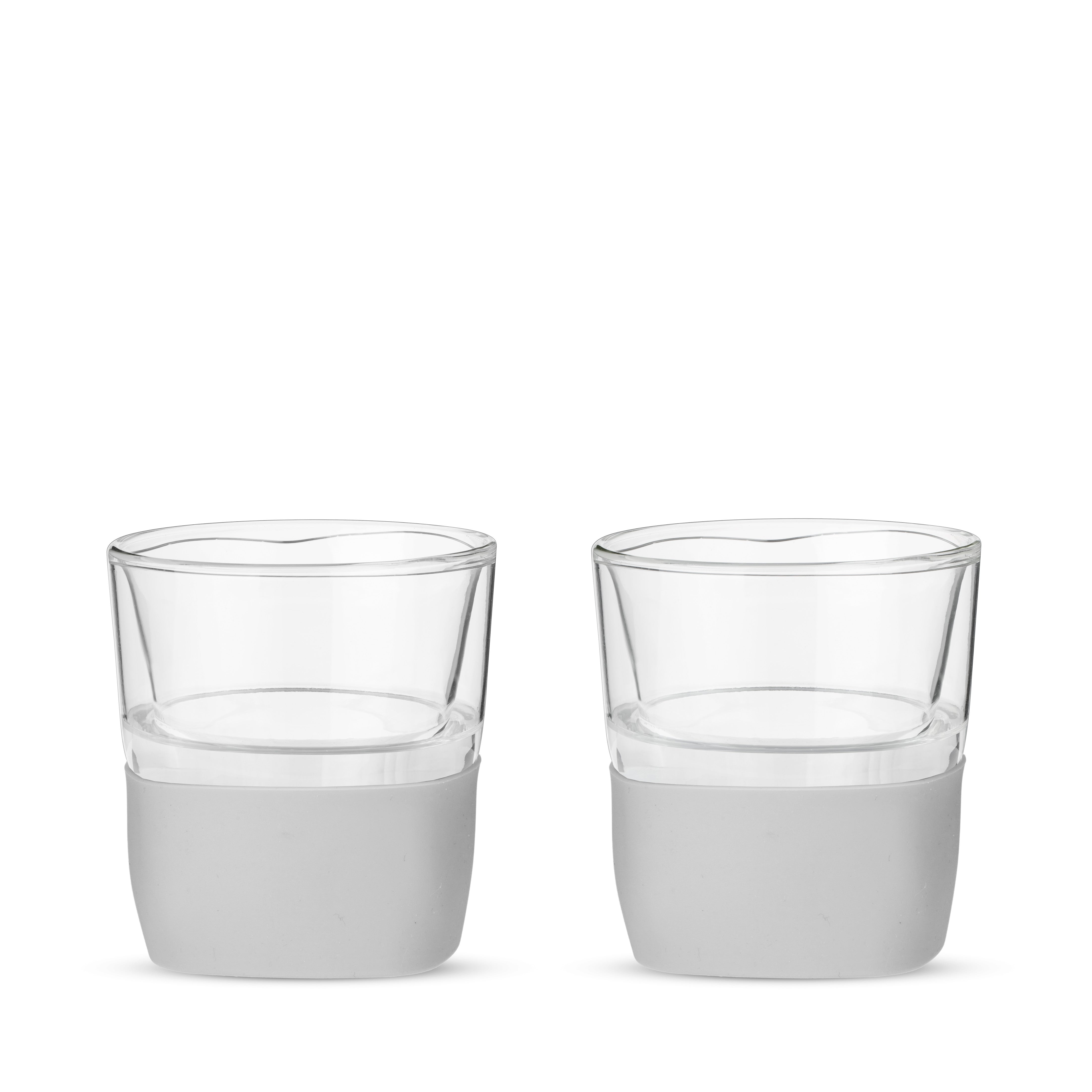 Glass Whiskey FREEZE™ in Gray, Set of 2 - Decor Addict, LLC