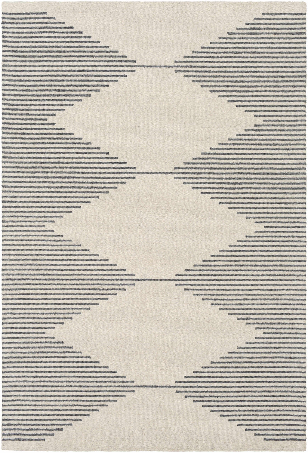 Clapham Beige Diamond Wool Rug - Decor Addict, LLC