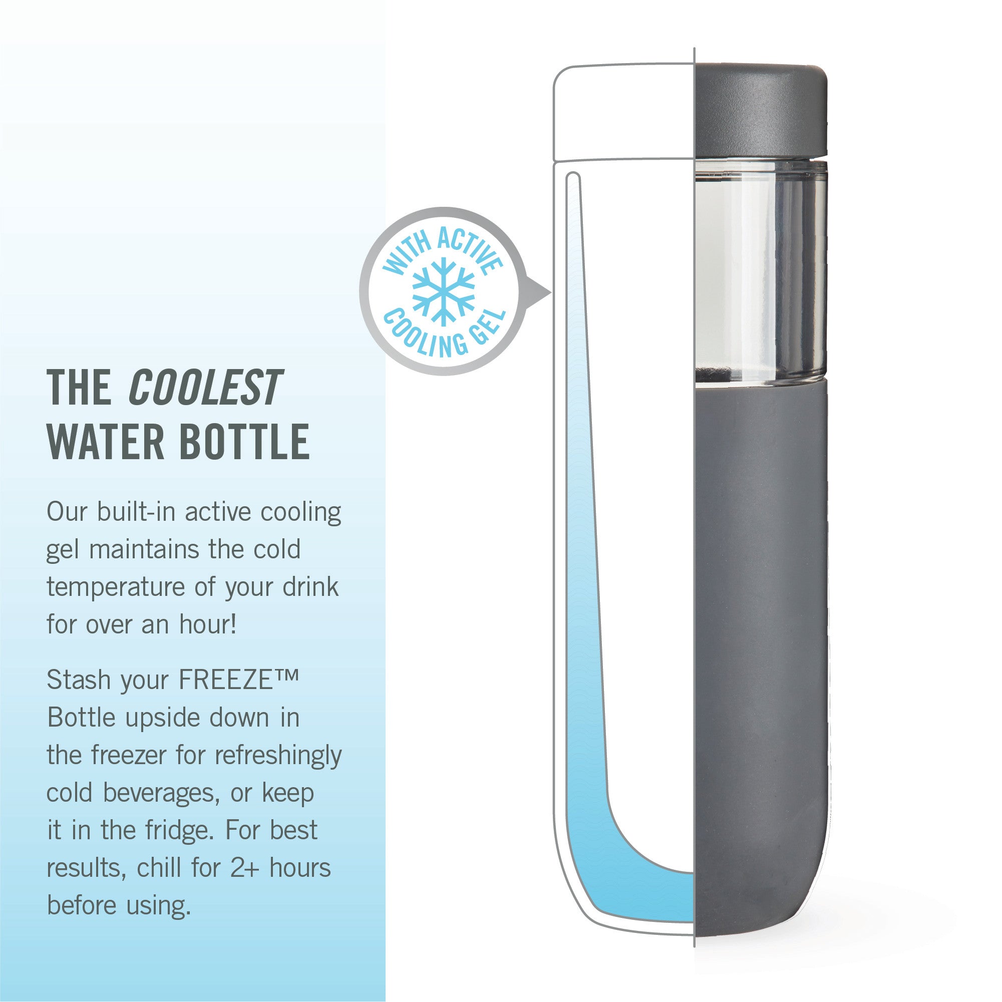FREEZE™ Bottle in Gray - Decor Addict, LLC