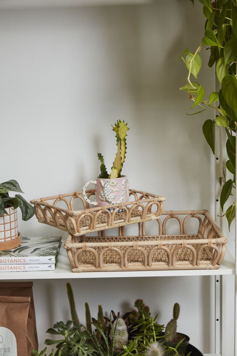 Grazia Tray Set of 2 - 12"/16" - Decor Addict, LLC