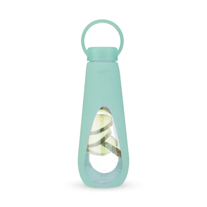 Silicone Wrapped Glass Water Bottle in Mint - Decor Addict, LLC