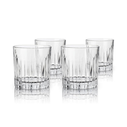 Reserve Milo Crystal Rocks Glasses Set of 4 - Decor Addict, LLC