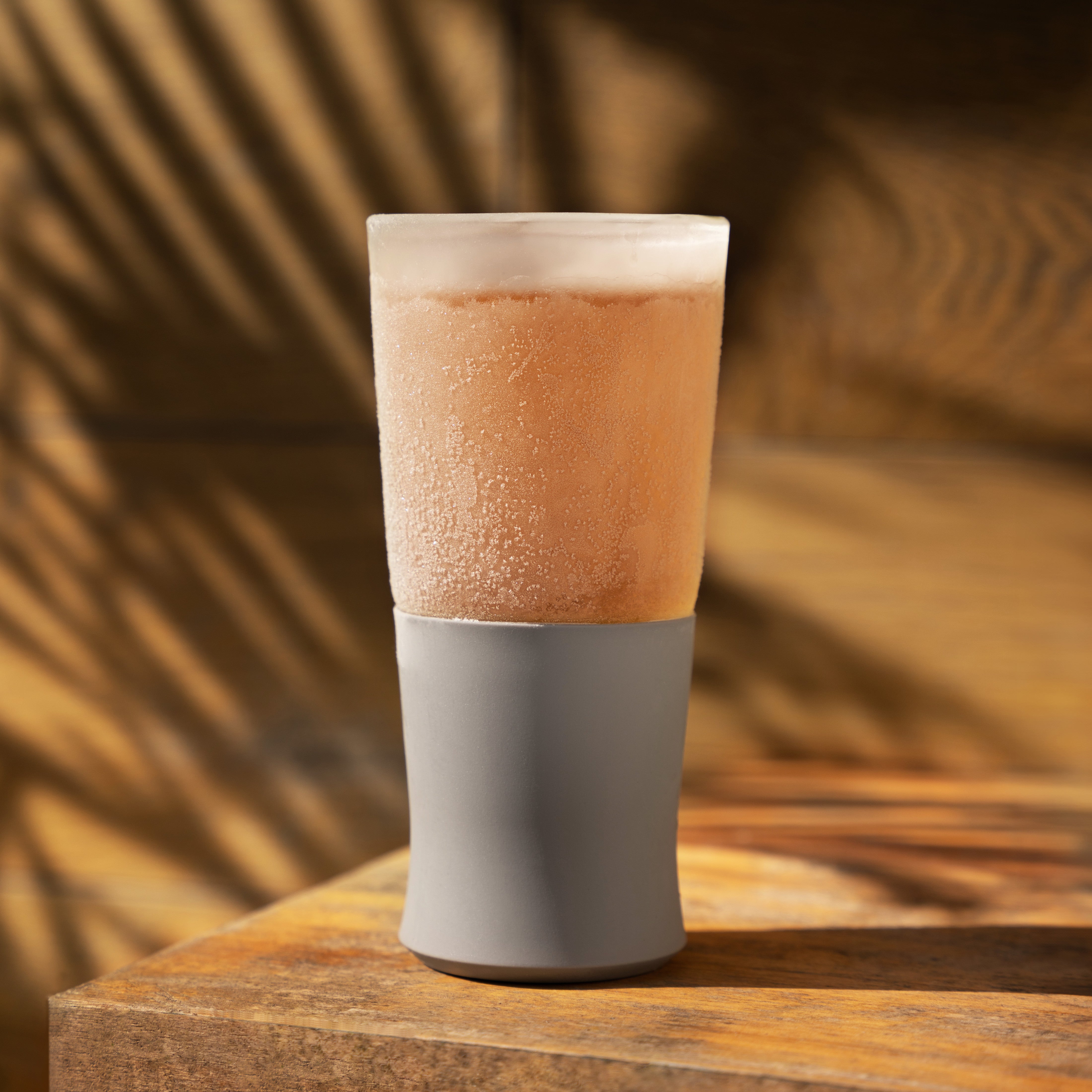 Glass Beer FREEZE™ in Gray, Set of 2 - Decor Addict, LLC