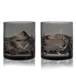 Admiral Cut Crystal Rocks Glasses in Smoke Viski®