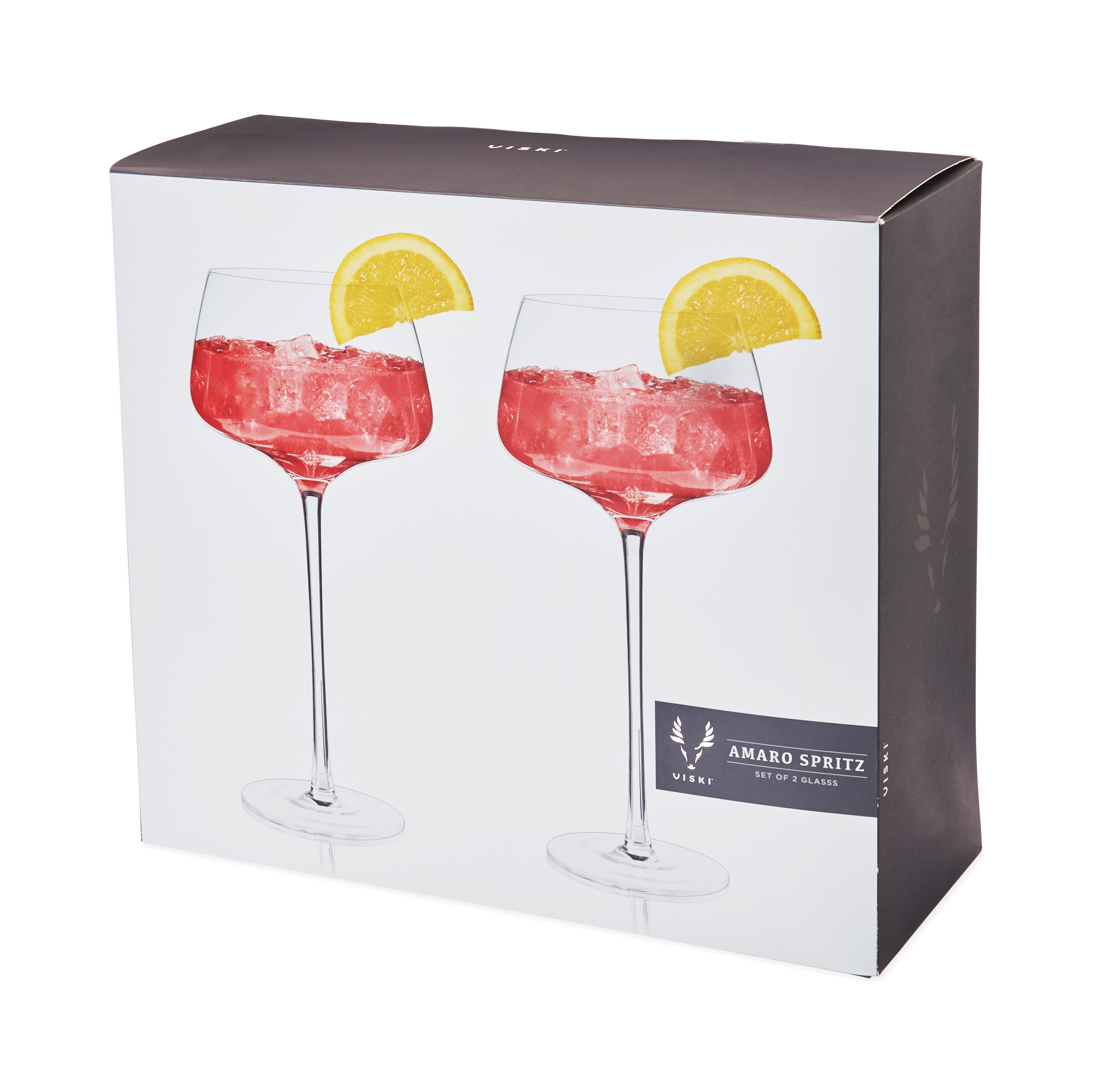 Raye Angled Crystal Amaro Spritz Glasses Set of 2 - Decor Addict, LLC