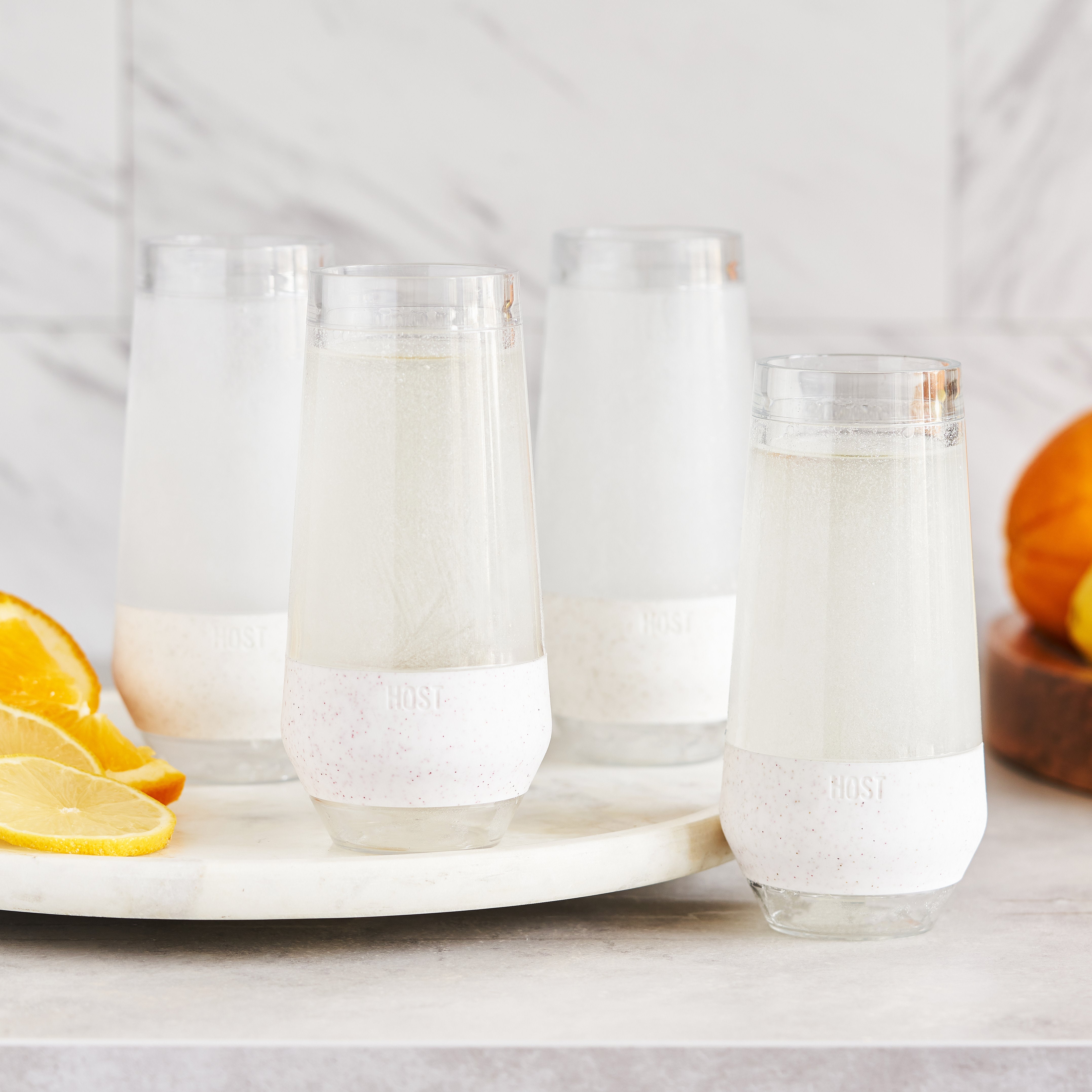 Champagne FREEZE™ in Glitter, Set of 4 - Decor Addict, LLC