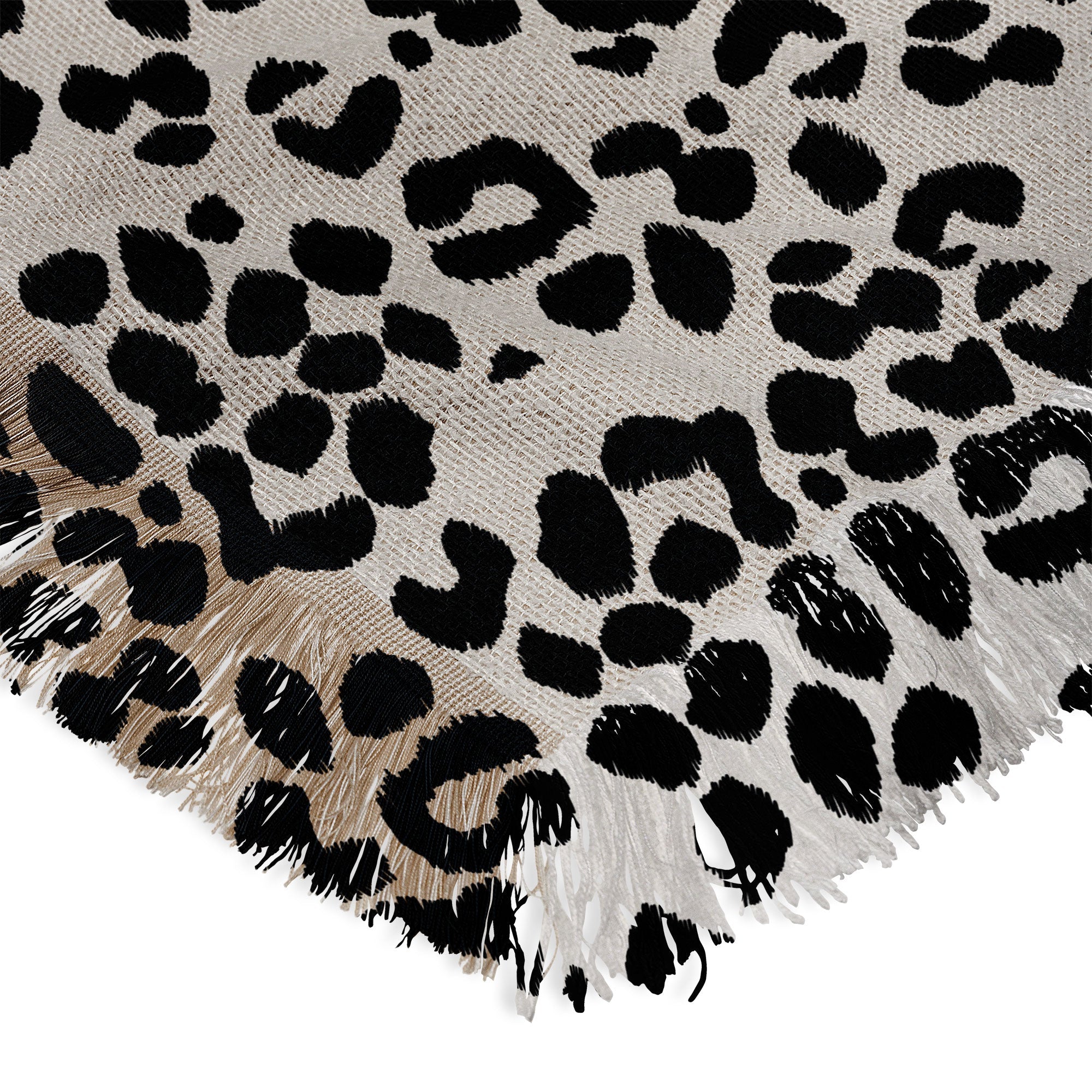 Neutral Leopard Iveta Abolina  50x60 Throw Blanket - Decor Addict, LLC