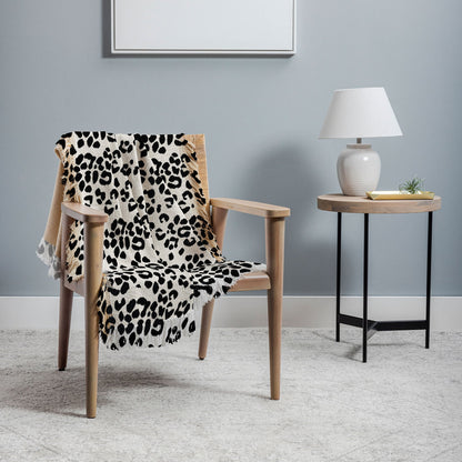 Neutral Leopard Iveta Abolina  50x60 Throw Blanket - Decor Addict, LLC