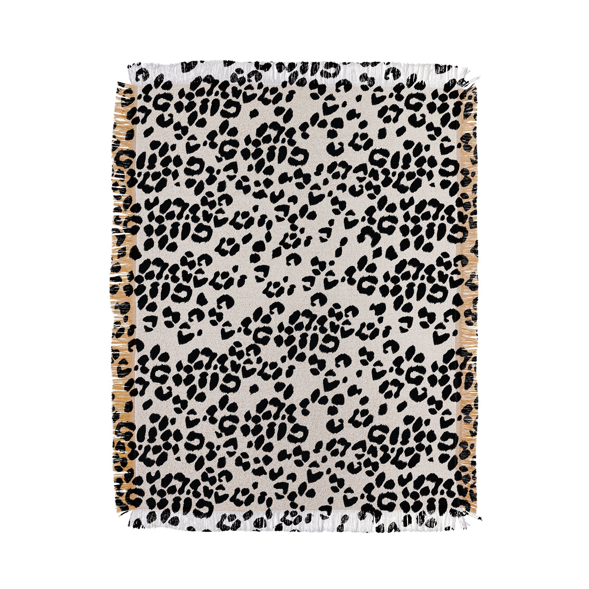 Neutral Leopard Iveta Abolina Throw Blanket