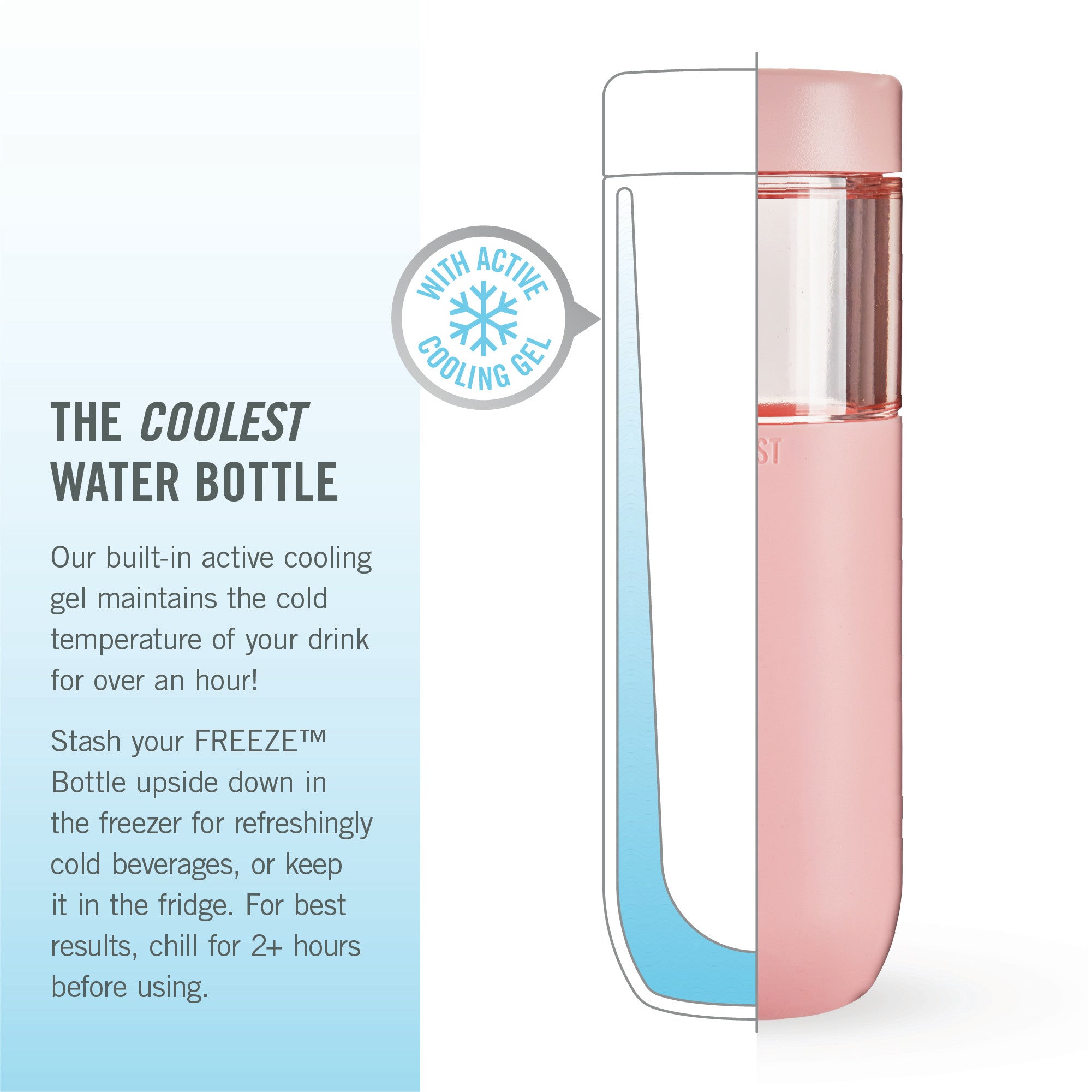 FREEZE™ Bottle in Blush - Decor Addict, LLC