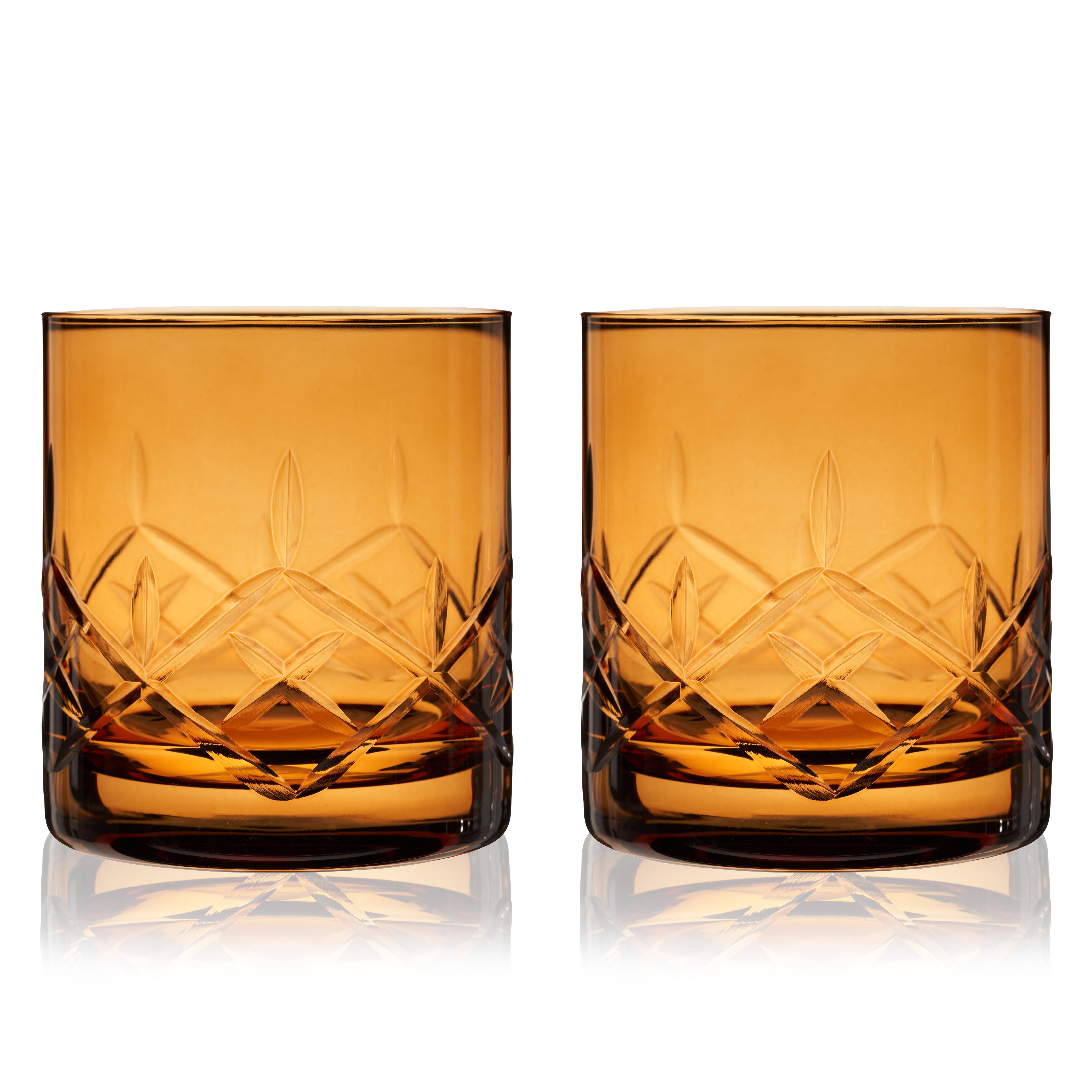 Admiral Crystal Rocks Glasses in Smoke Set of 2 - Thumbnail 3