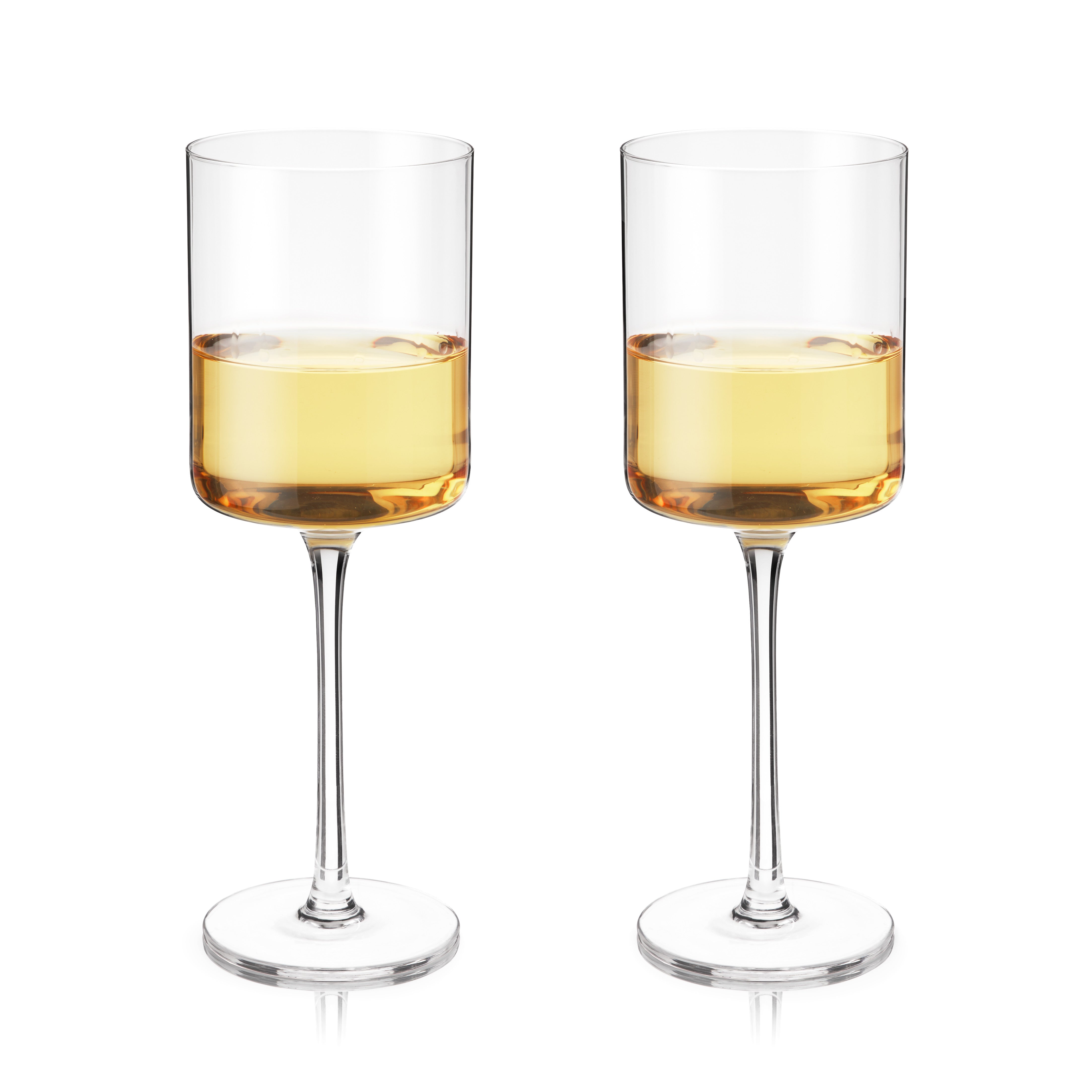 Laurel Crystal White Wine Glasses Set of 2 - Decor Addict, LLC