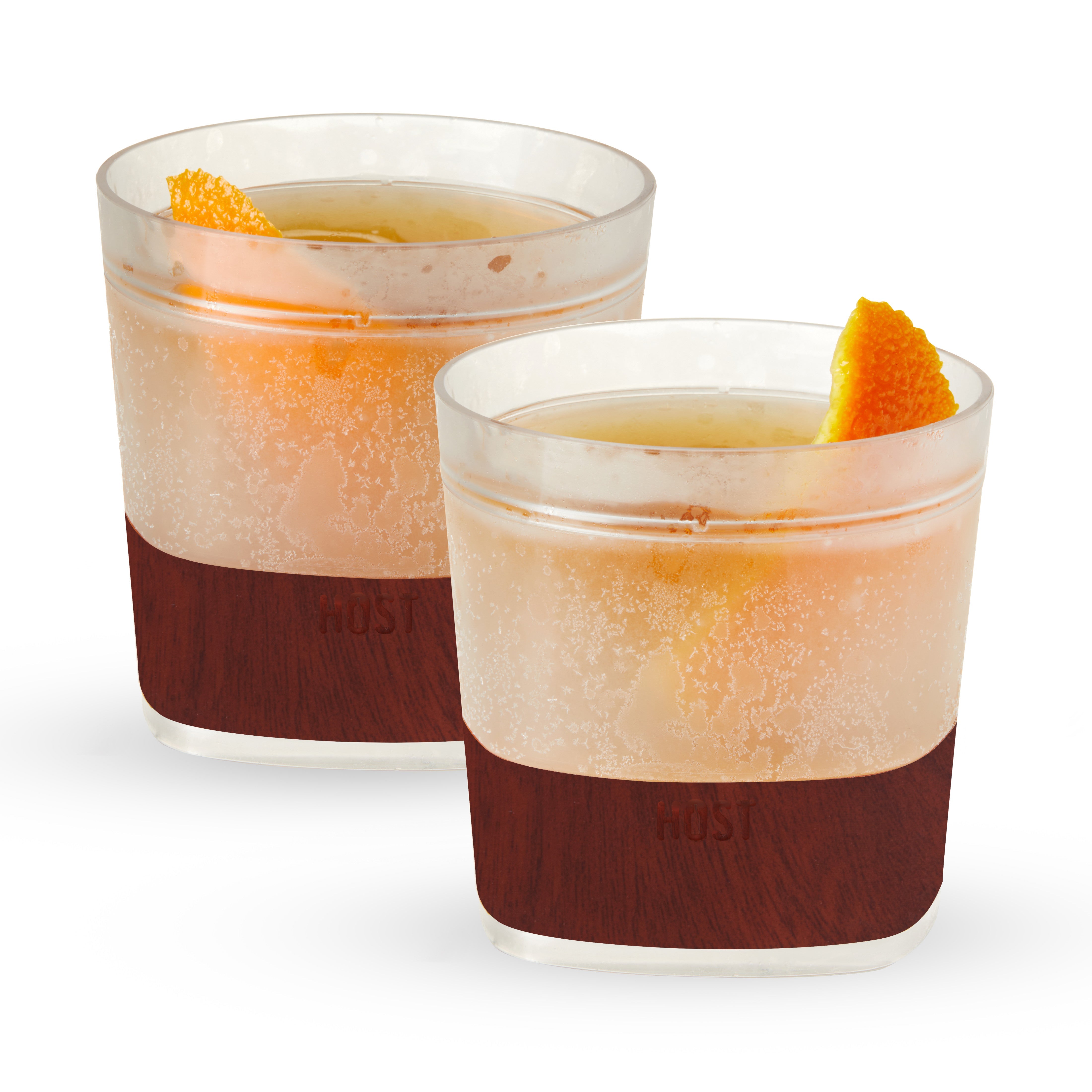 Whiskey FREEZE™ in Wood Pattern, Set of 2 - Decor Addict, LLC