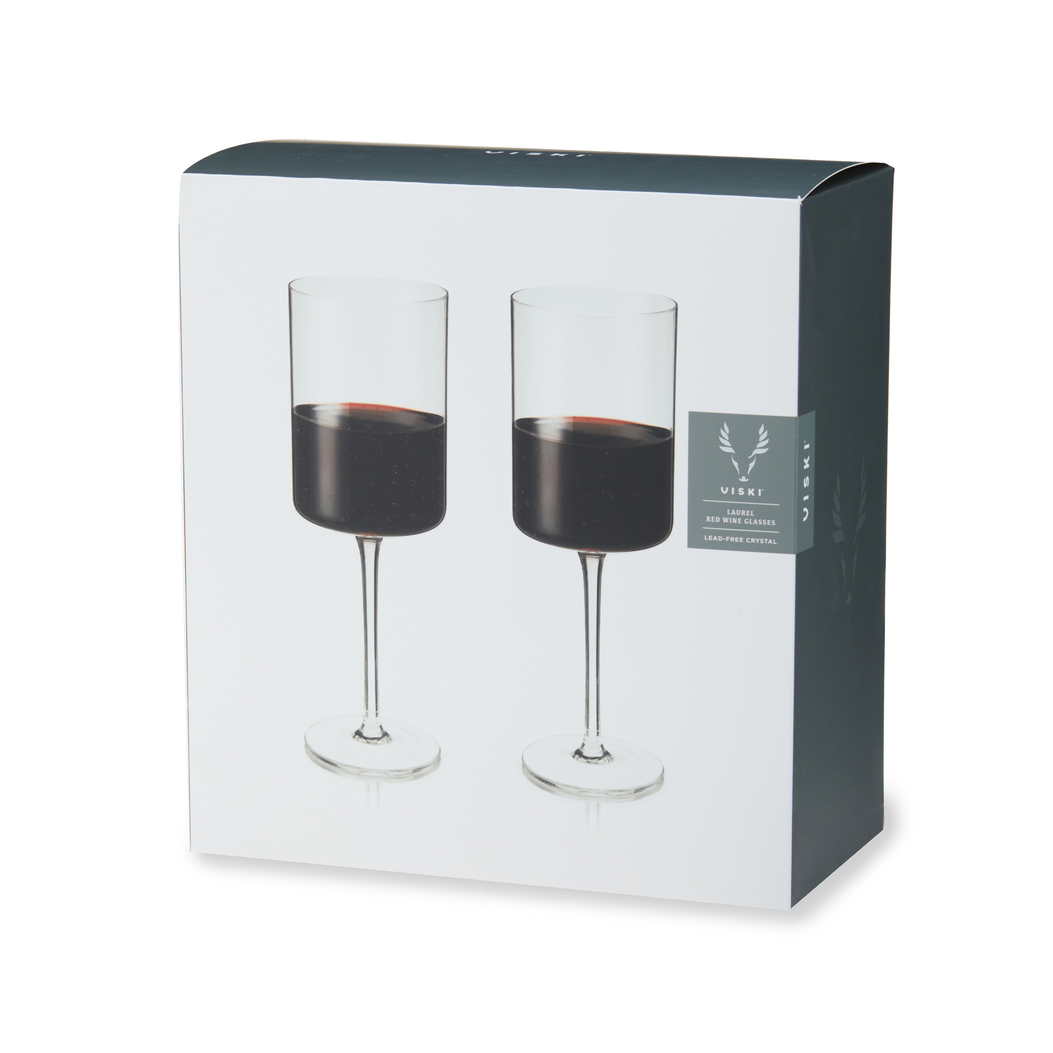 Laurel Crystal Red Wine Glasses - Thumbnail 2