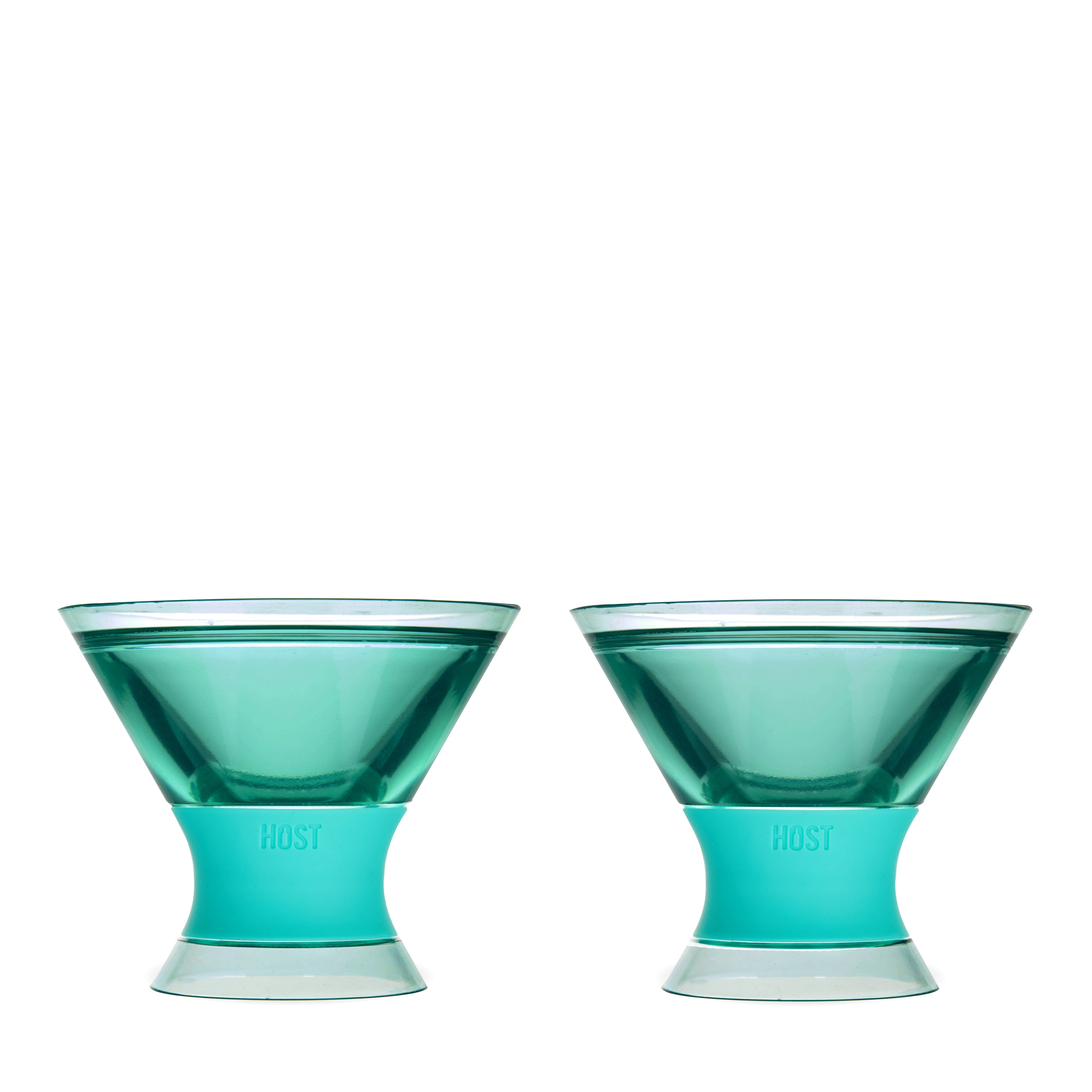 Martini FREEZE™ in Tinted Aqua, Set of 2 - Decor Addict, LLC
