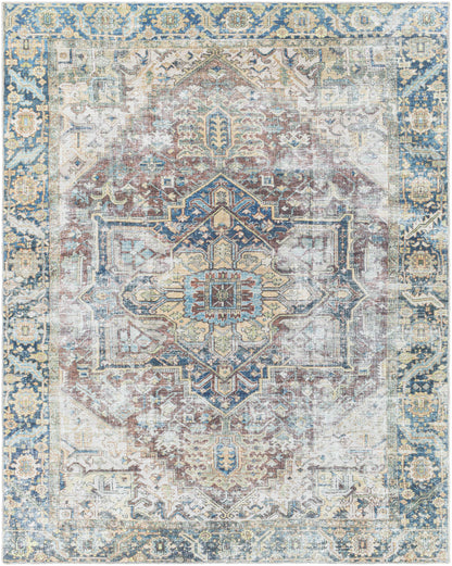 Blue Catigpian Distressed Washable Area Rug - Decor Addict, LLC