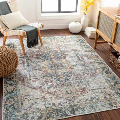 Blue Catigpian Distressed Washable Area Rug - Decor Addict, LLC