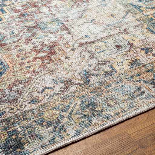 Blue Catigpian Distressed Washable Area Rug - Decor Addict, LLC
