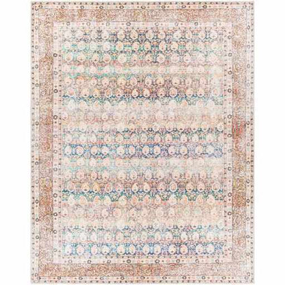 Rust Maligaya Distressed Washable Area Rug - Decor Addict, LLC