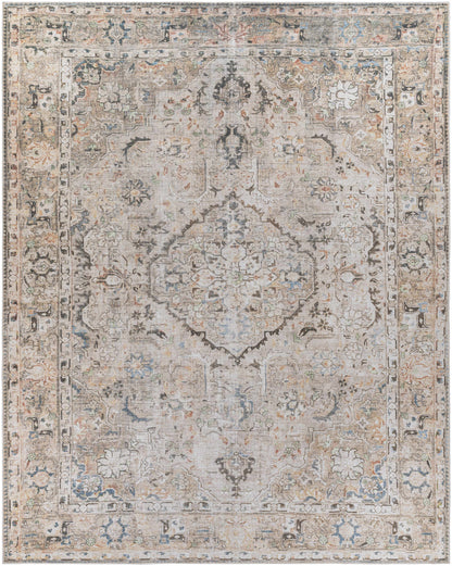 Brown Standon Vintage Washable Area Rug - Decor Addict, LLC