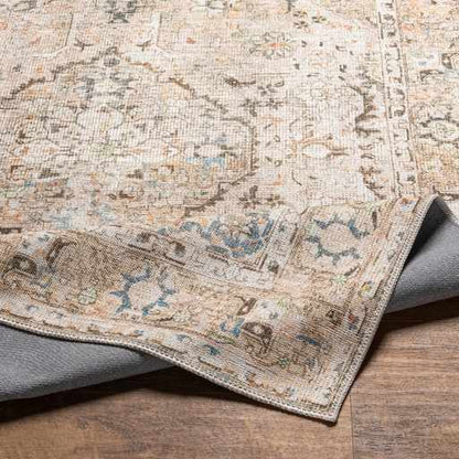 Brown Standon Vintage Washable Area Rug - Decor Addict, LLC
