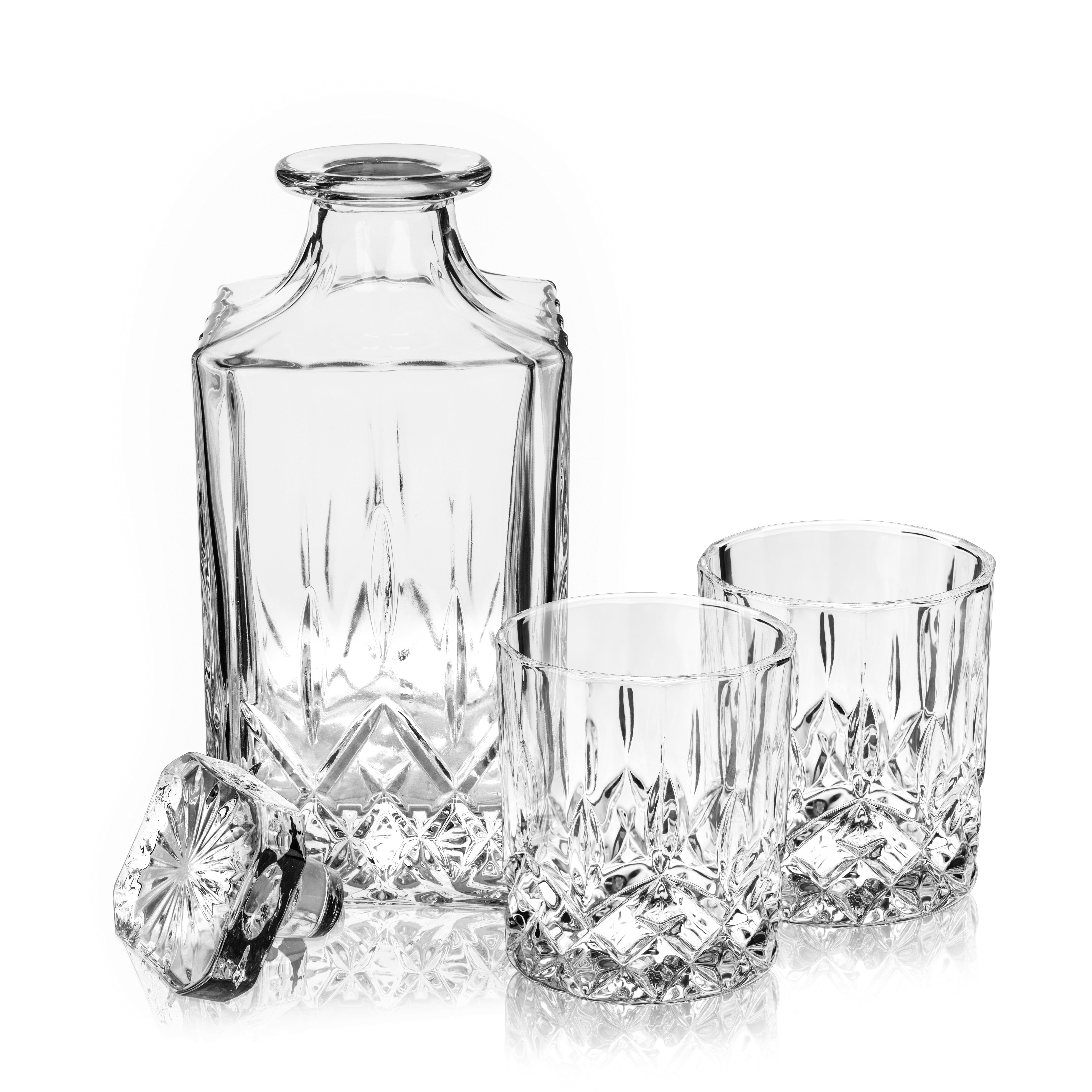 Admiral Crystal Decanter and Tumbler Set - Decor Addict, LLC
