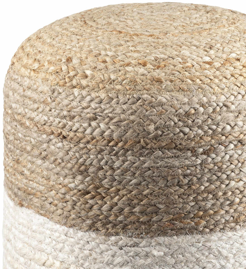 Birkdale 18ft Cylinder Jute Pouf - Decor Addict, LLC