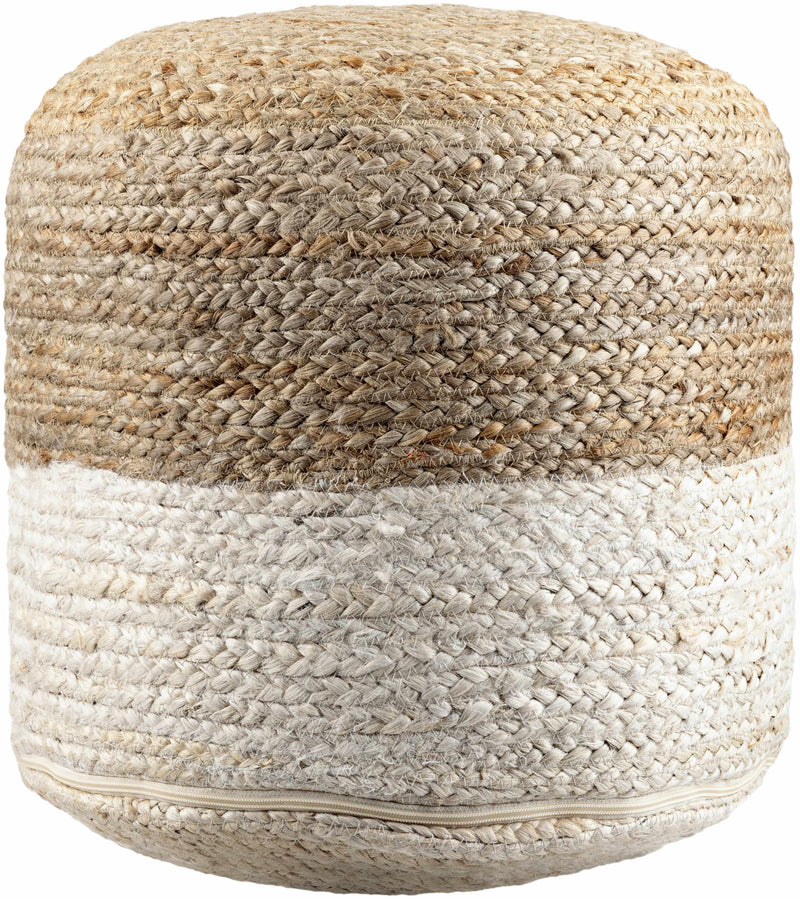 Birkdale 18ft Cylinder Jute Pouf - Decor Addict, LLC