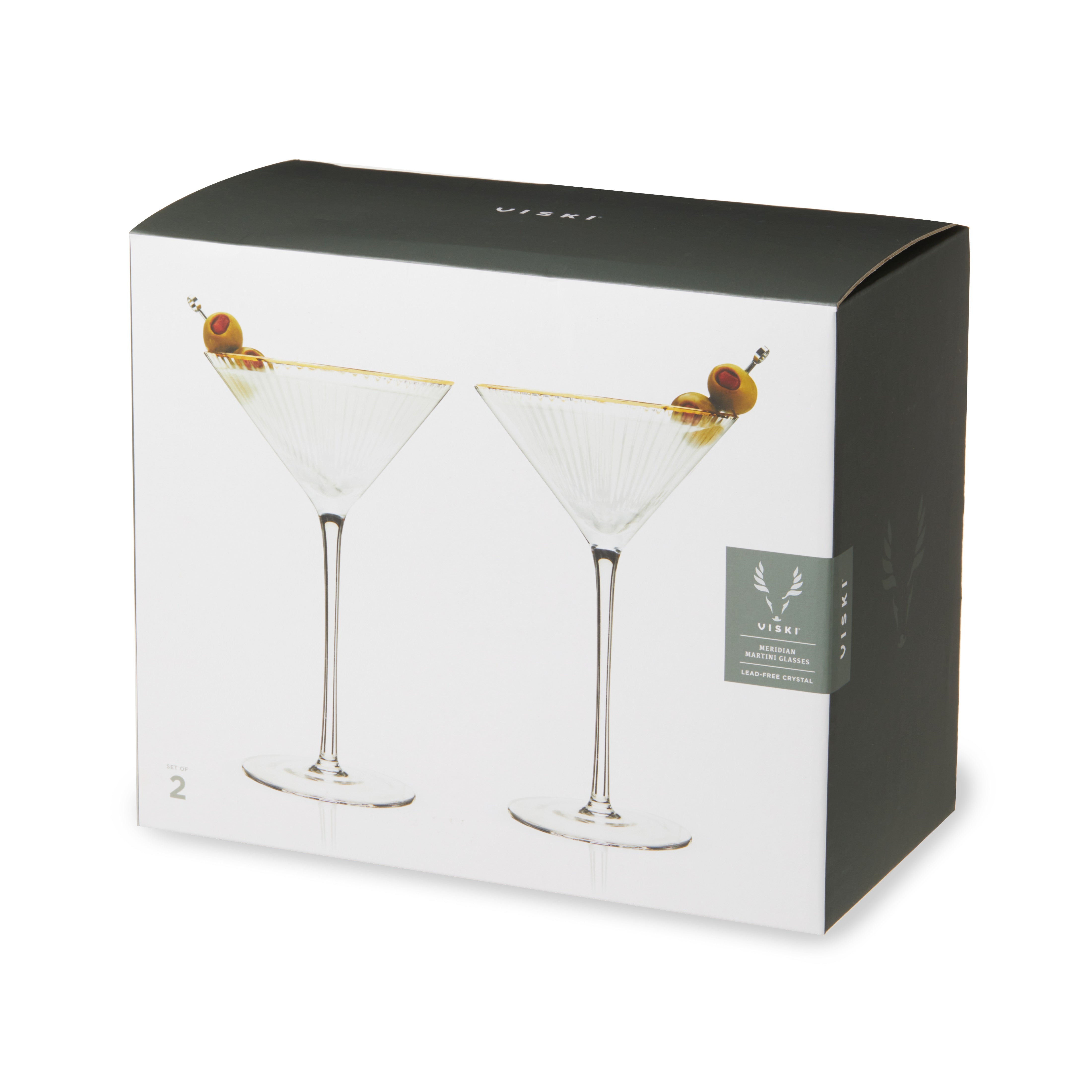 Meridian Crystal Martini Glasses - Thumbnail 3