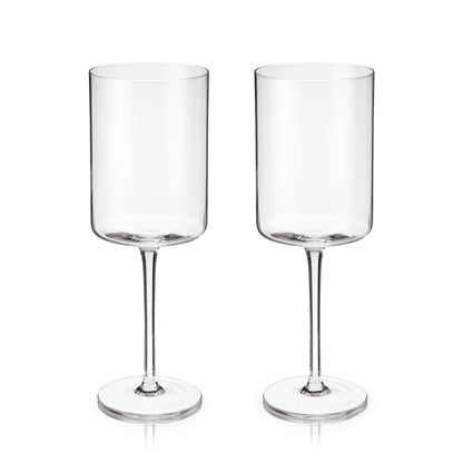 Laurel Crystal Red Wine Glasses Set of 2 - Decor Addict, LLC