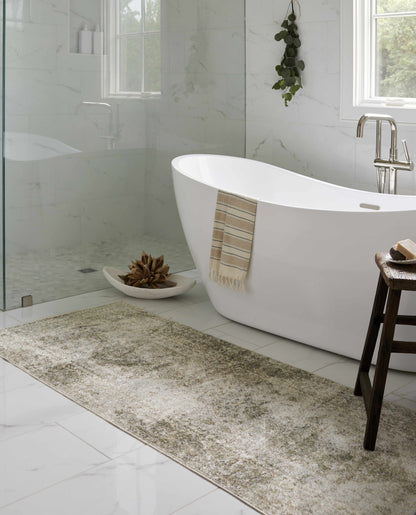 Gael Cream Washable Area Rug - Decor Addict, LLC