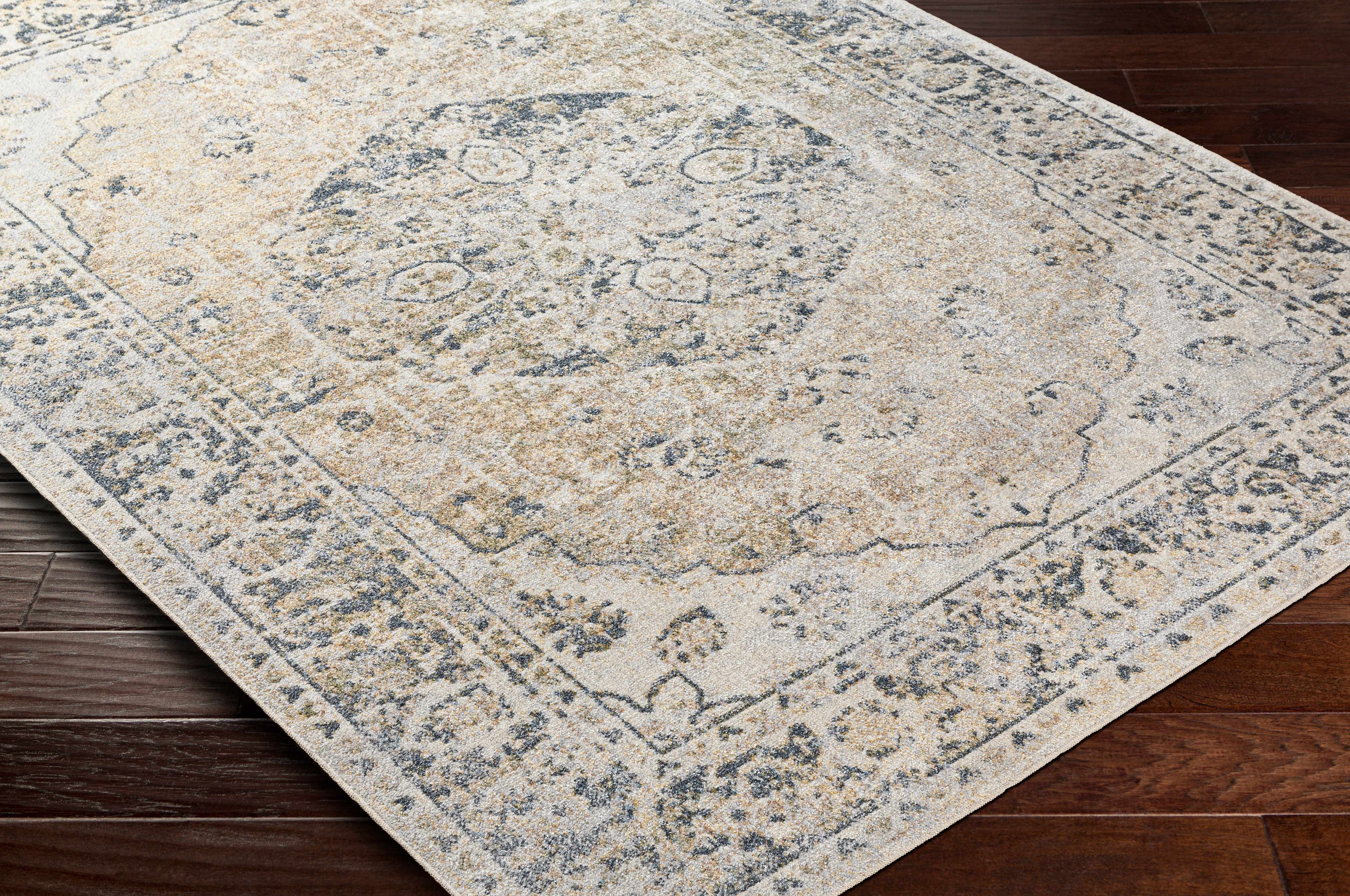 Rudo Beige Washable Area Rug - Decor Addict, LLC