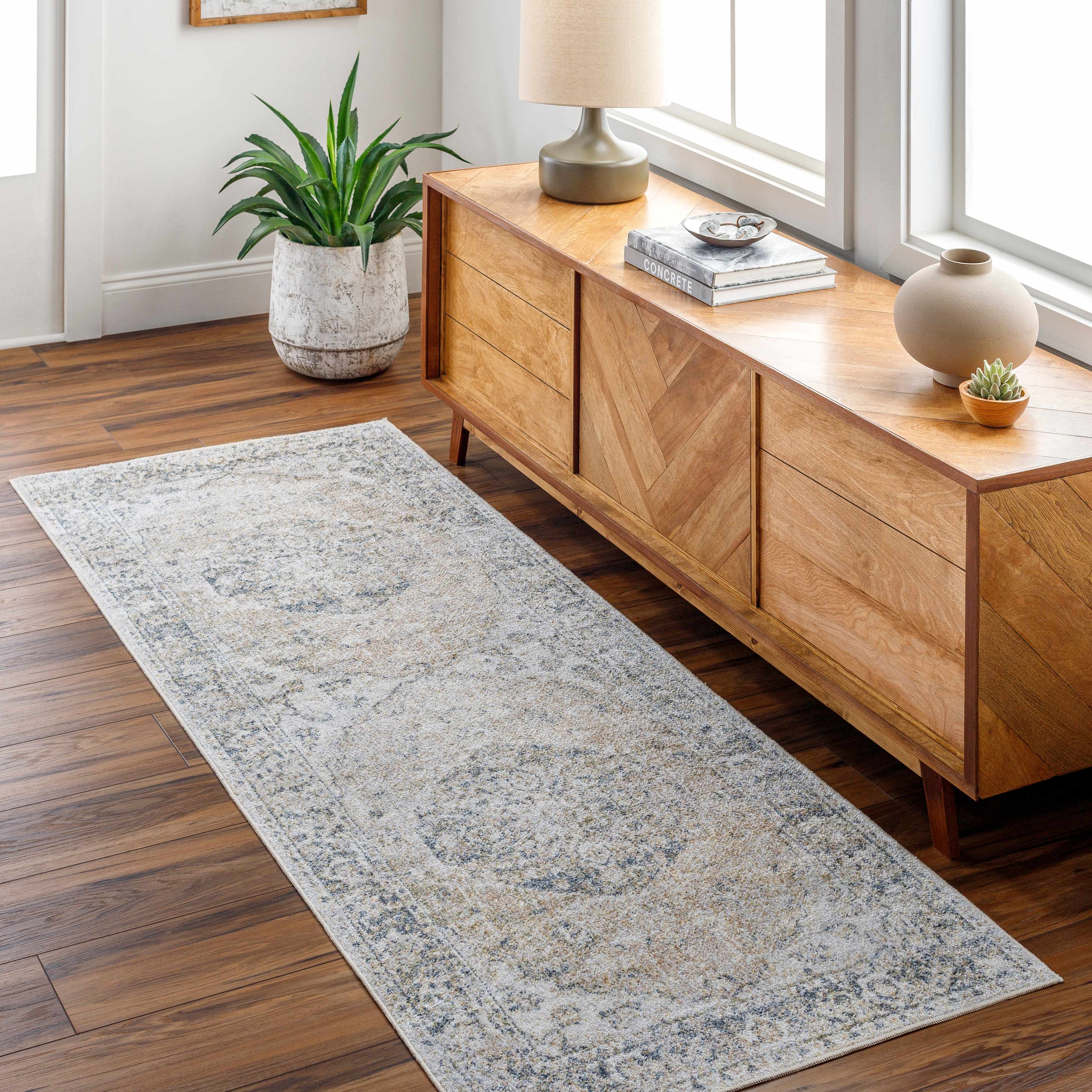 Rudo Beige Washable Area Rug - Decor Addict, LLC