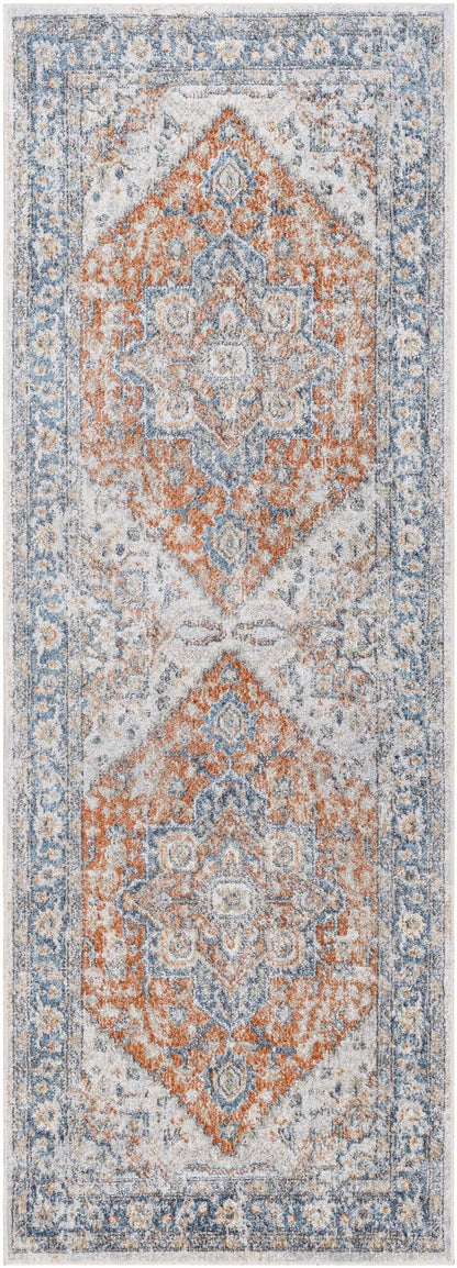Ezri Rust Washable Area Rug - Decor Addict, LLC