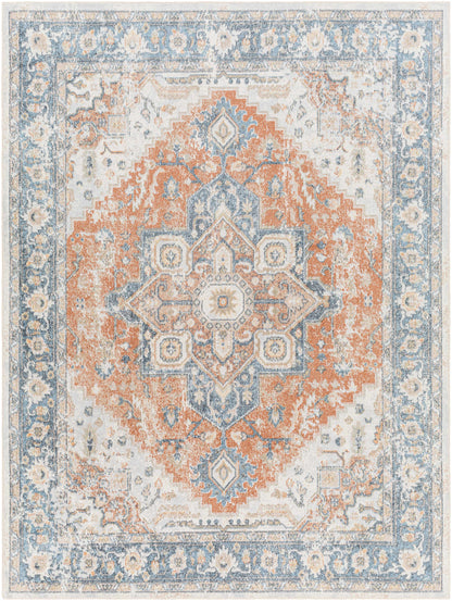 Ezri Rust Washable Area Rug - Decor Addict, LLC
